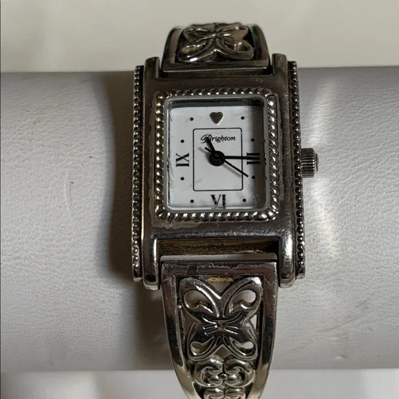 Vintage Brighton Hamilton Watch Women 20mm Silver Tone New 